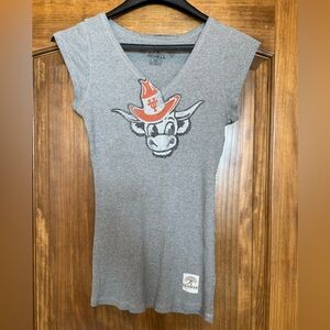 Texas Longhorns Bevo V-Neck retro top